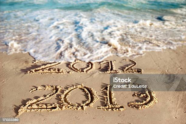 Neue Jahr Am Strand 2013 Stockfoto und mehr Bilder von 2013 - 2013, Anfang, Eintreten