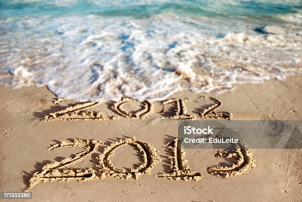 New Year At The Beach 2013 Stock Photo - Download Image Now - 2013, Beach, Beginnings