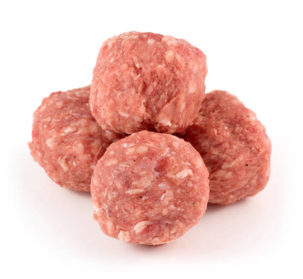 istock Beef meat balls isolated on a white background 171333753