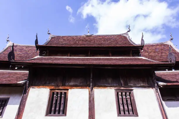 Photo of Wat Ton Kain , Wooden chapel in chiangmai, Thailand