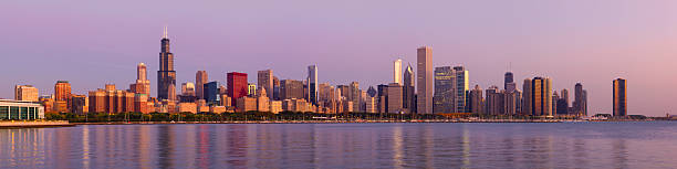 istock Panoramic View of Chicago Skyline at Dawn 171334494