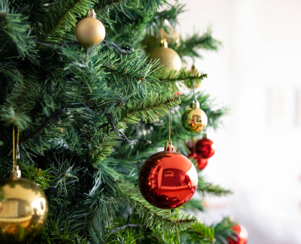 istock Close-up on a beautiful Christmas tree 1713347411