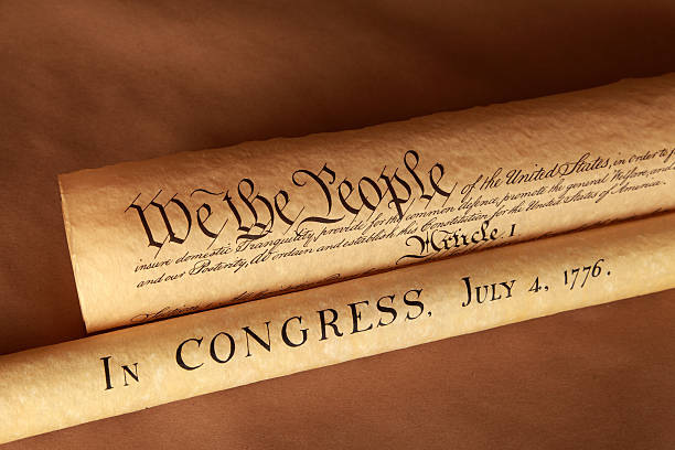 fundação documentos - us constitution patriotism fourth of july american revolution - fotografias e filmes do acervo
