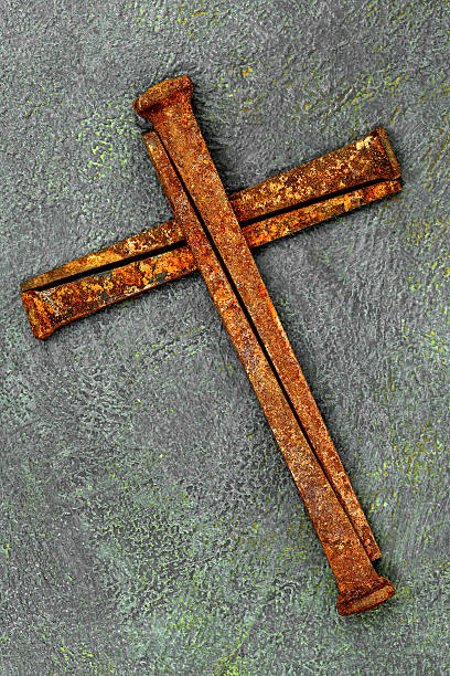 istock Religious: Cross of Rusty Nails 171335623