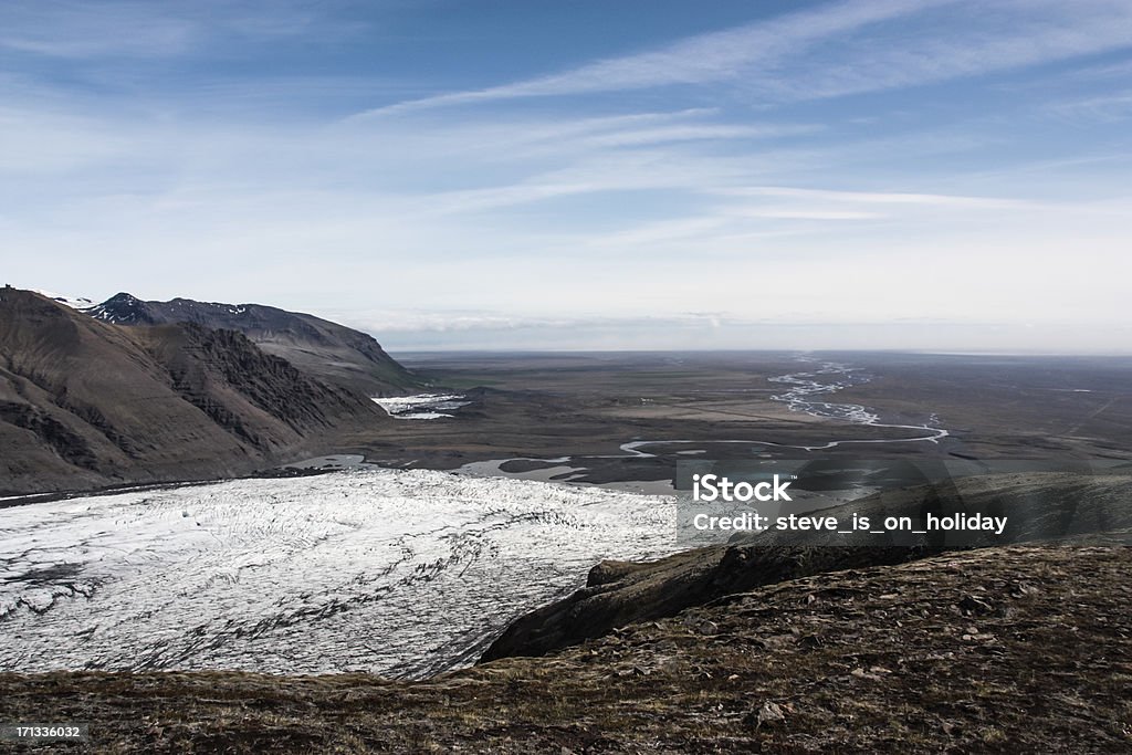 Glaciar de Skaftafell - Royalty-free Afloramento Foto de stock