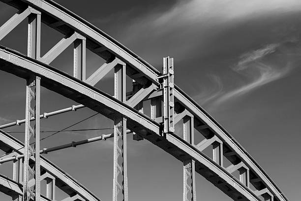Bow of a steel bridge