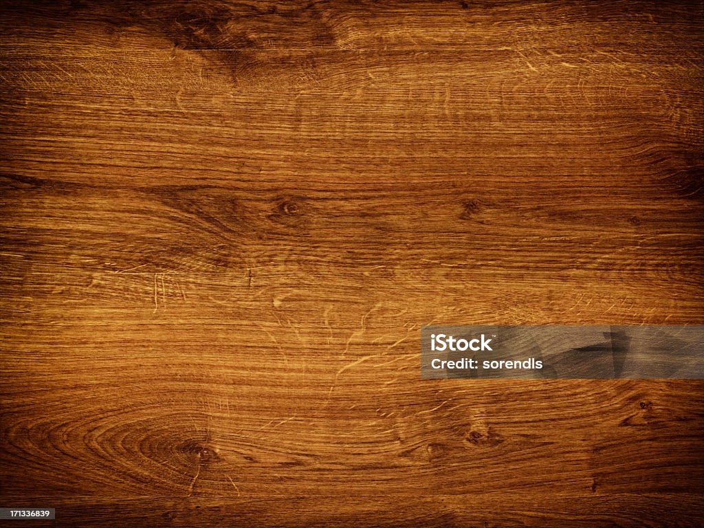 �오버헤드 보기 늙음 라이트 브라운 나무 탁자 - 로열티 프리 오크재 스톡 사진