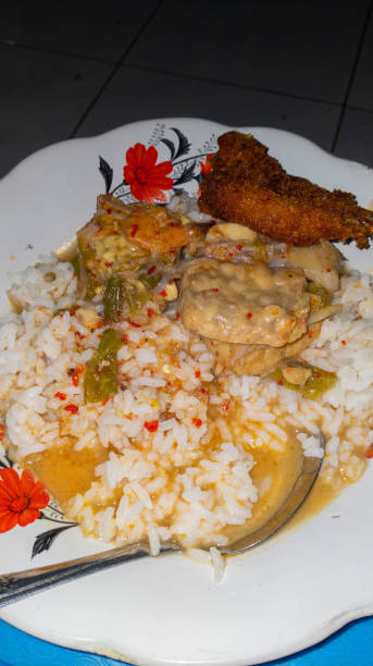 rice with lodeh vegetable sauce