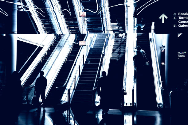 Airport Escalator, Chicago.