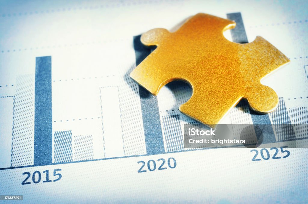 Proiezione futuro finanziario - Foto stock royalty-free di Rapporto finanziario