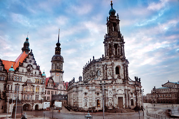 istock Hofkirche with Semper Opera House in Dresden, Germany 171337758