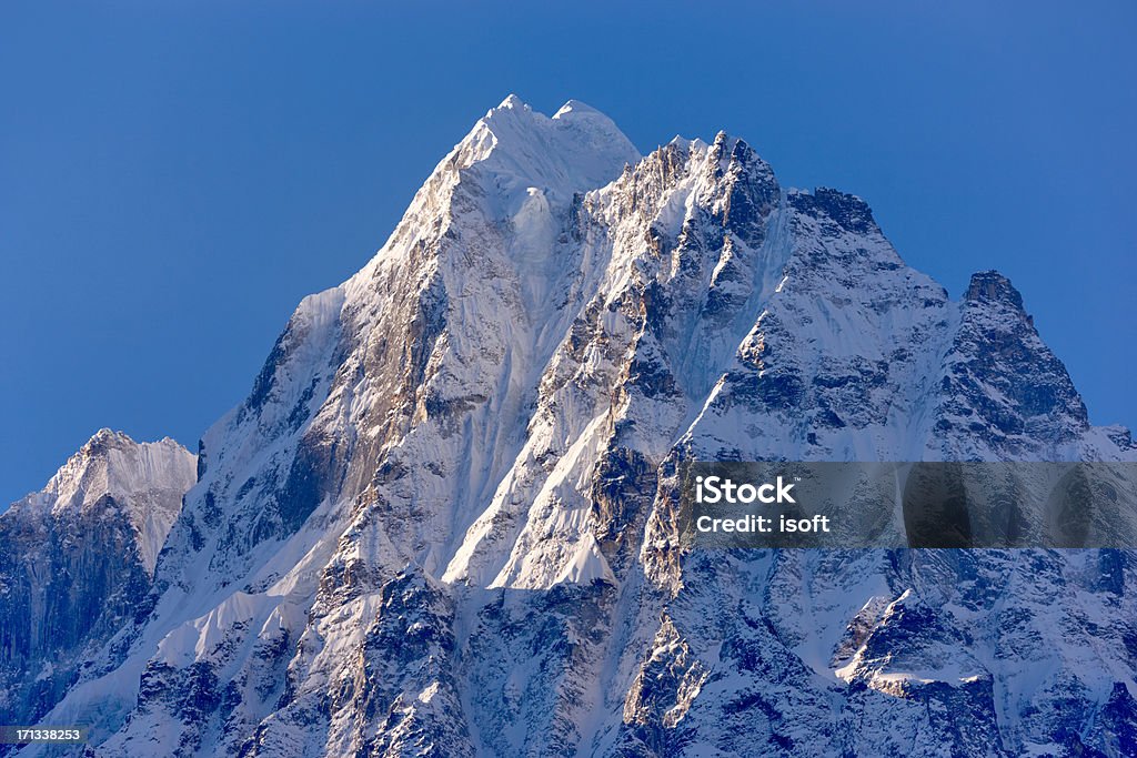 Kanchenjunga.  Everest circuito.  Nepal motivazioni. - Foto stock royalty-free di Ama Dablam
