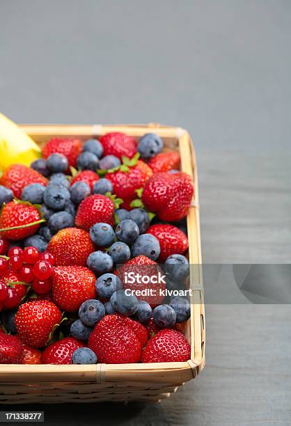 Box Of Fruits Stock Photo - Download Image Now - Abundance, Banana, Berry Fruit