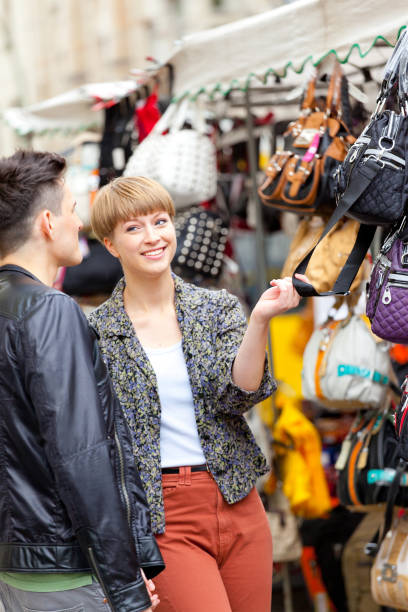 istock Couple shopping at a market 171338821