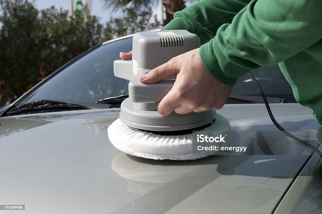 car polishing Adult Stock Photo