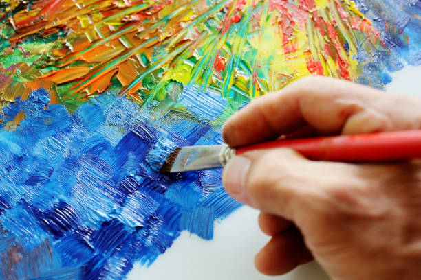 istock Abstract Oil Paint Close Up 1713396685