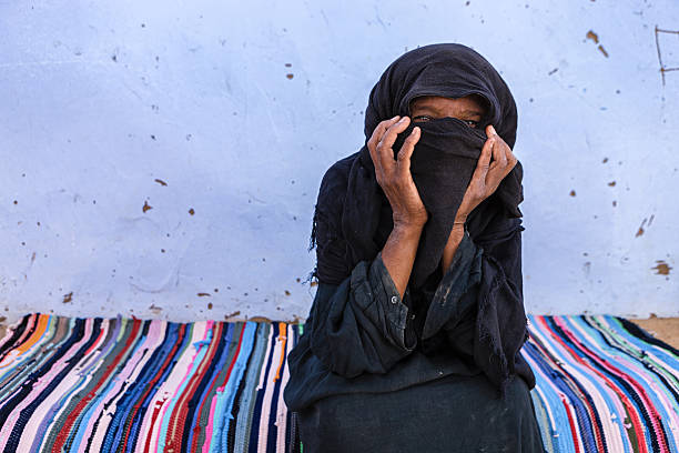istock Old Muslim woman in Southern Egypt 171339672