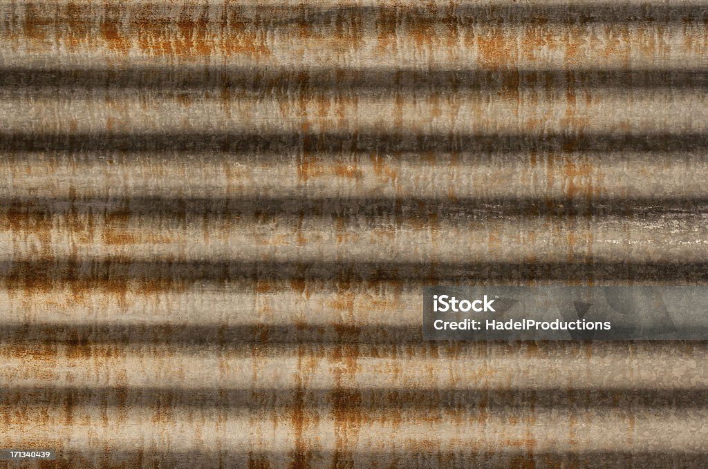 Textura de metal oxidado hierro ondulado - Foto de stock de Abstracto libre de derechos