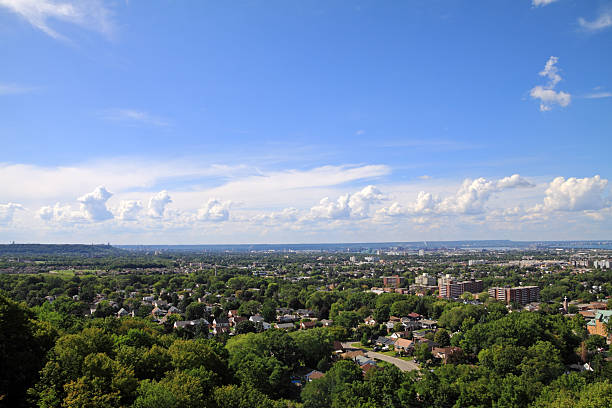 Hamilton Aerial View stock photo
