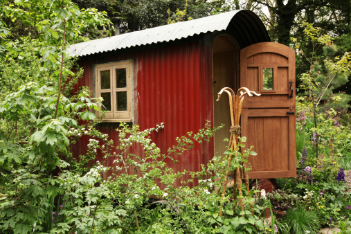 Garden tin shed