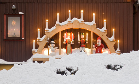 traditional Christmas decorations in the Erzgebirge / Germany