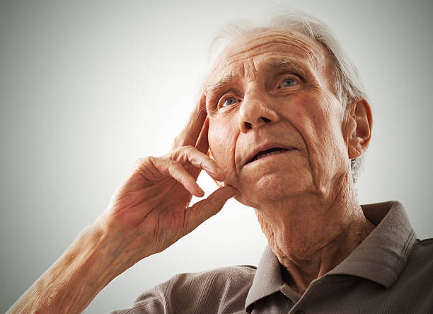 Portrait of elderly senior men.