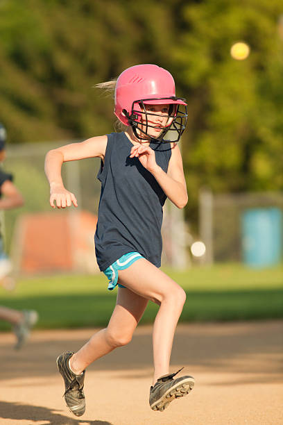 istock Children Softball Player Runner Base in Tounament Game 171341648