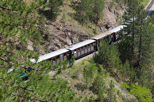 Bernina Express in the Winter Season, Poschiavo Switzerland