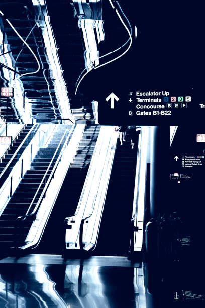 istock Airport Escalator, Chicago. 171342230