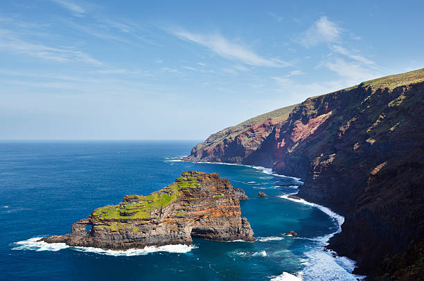 View of La Palmas north west coast near Santo Domingo.