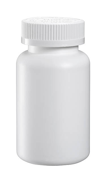 Blank Medicine Bottle Isolated blank medicine bottle on white background with clipping path pill bottle photos stock pictures, royalty-free photos & images