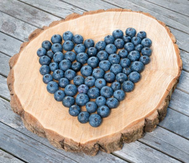 Organic Ripe Blueberry Heart -  Healthy Love