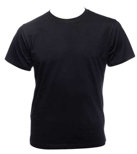 istock Plain black cotton tshirt on a mannequin isolated 1713429357