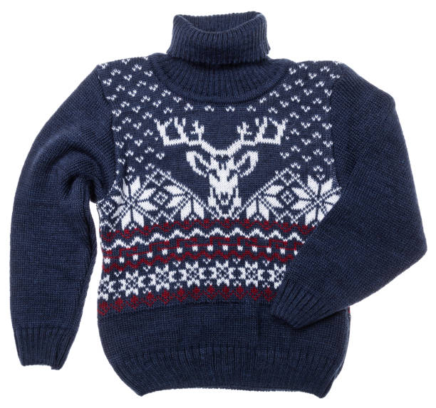 istock Kids warm Christmas turtleneck sweater on white background 1713430480