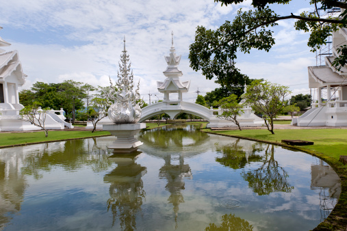 Wat Rong Khun Buddhist and Hindu temple in Chiang Rai Thailand