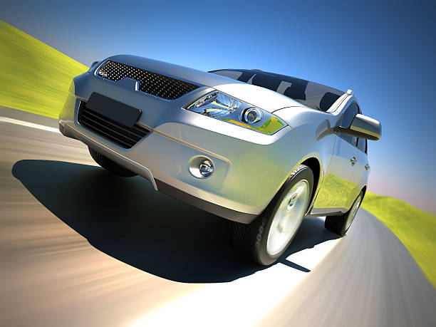 istock Car on a road in the country 171343209