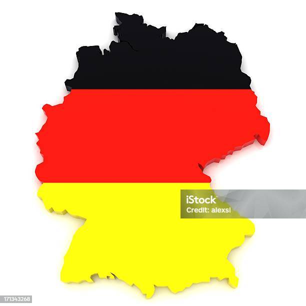 Alemanha Mapa - Fotografias de stock e mais imagens de Alemanha - Alemanha, Mapa, Contorno
