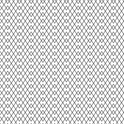 interlocking diagonal black lines lattice seamless background pattern