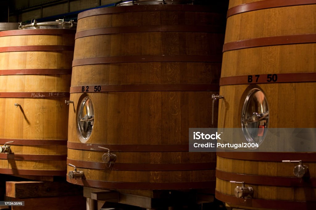 Grandi botti Cantina - Foto stock royalty-free di Alchol