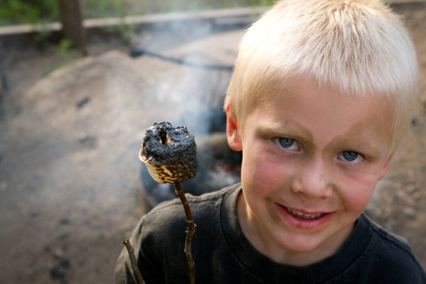 a felicidade é uma burnt marshmallow - foto de acervo