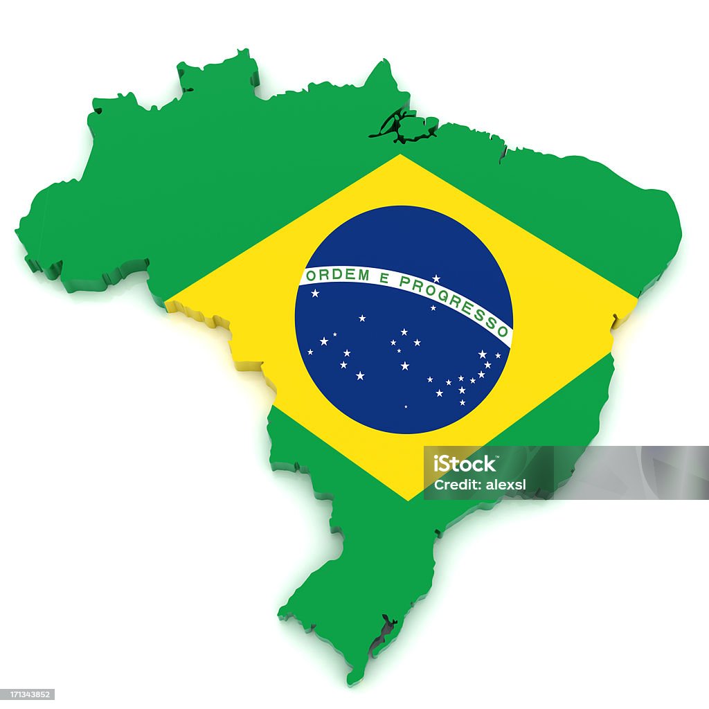 Mapa de Brasil - Foto de stock de Brasil libre de derechos