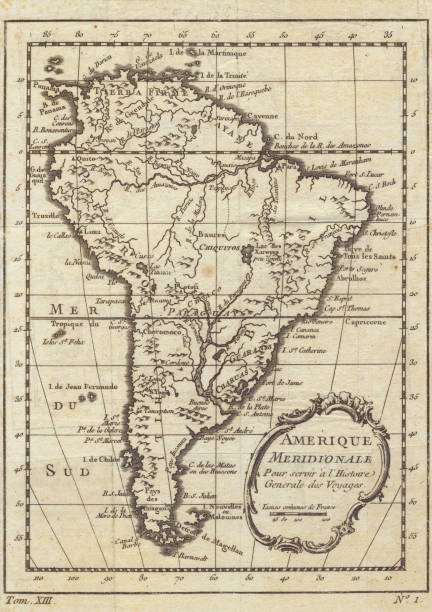 istock 1732 South America map with descriptions in French 171344808