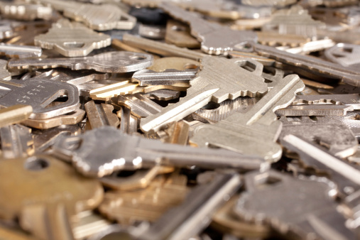 A pile of keys