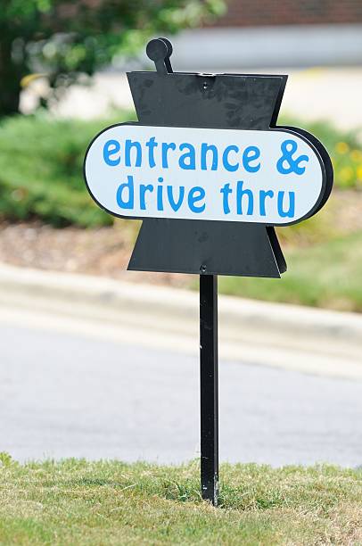 istock Entrance and pharmacy drive thru 171345932