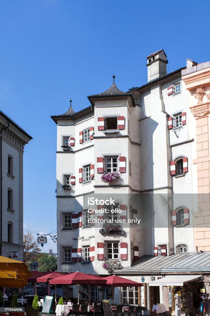 Hofgasse e Ottoburg, Innsbruck, Áustria - Royalty-free Hotel Foto de stock