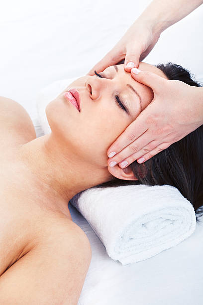 istock Young woman having massage 171346600