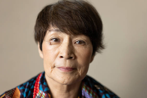 istock Close-up shot of elderly woman's face 1713467093