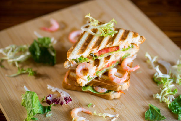 istock sandwich with lettuce and shrimp. 1713467674