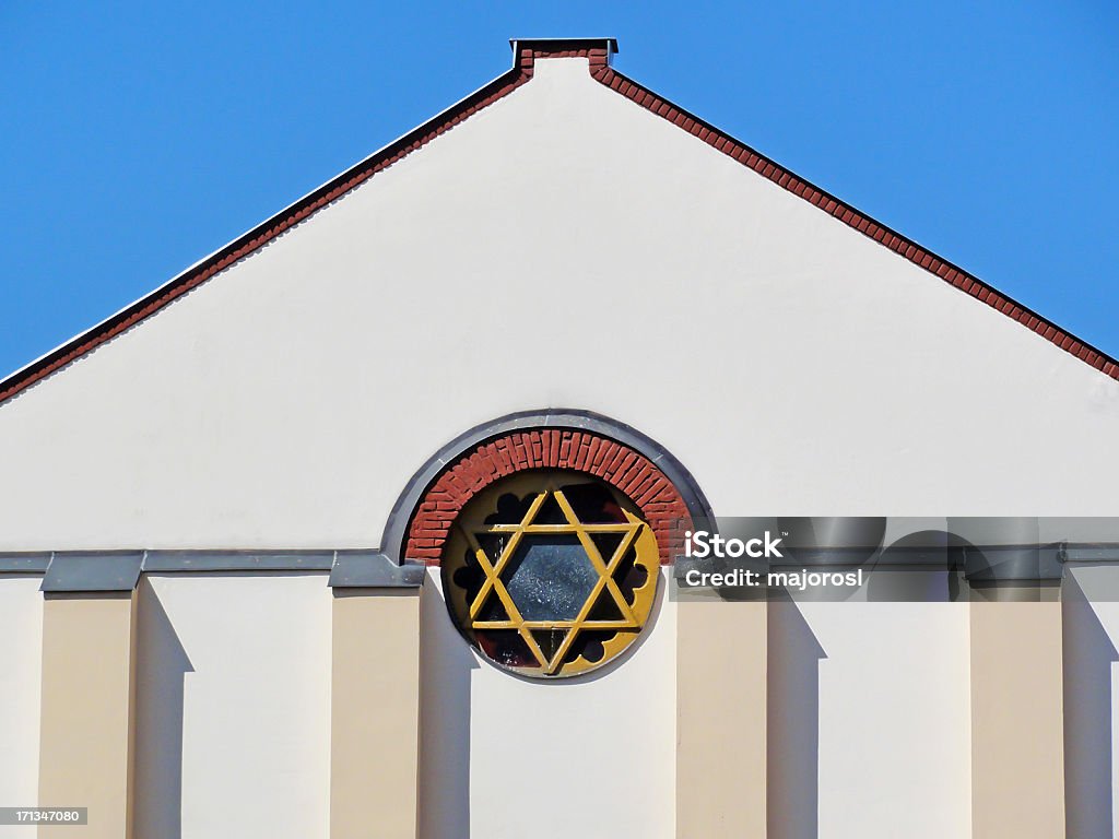 Janela de parede e da sinagoga - Foto de stock de Judaísmo royalty-free