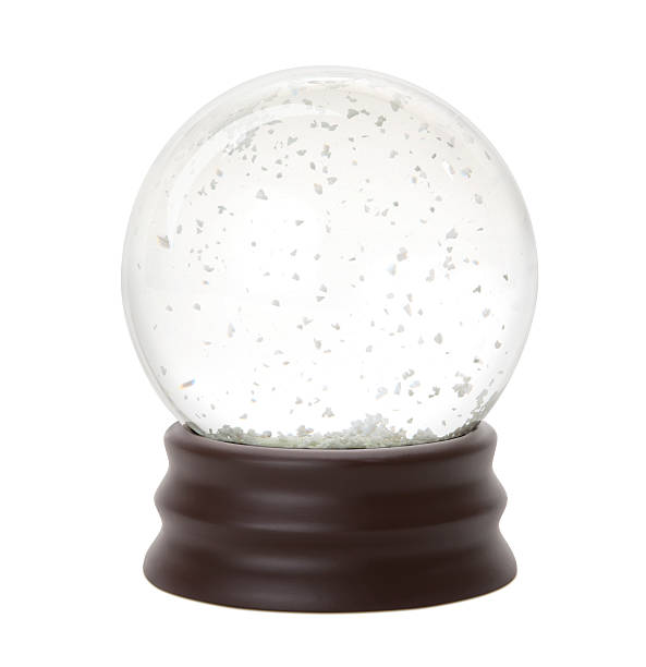 Snow Globe Snow Globe on white, snow globe photos stock pictures, royalty-free photos & images